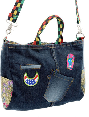 

Indiegirl Women Casual Blue Denim Sling Bag