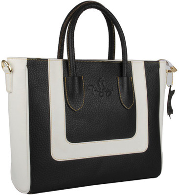 

pingooz Women Casual Blue, White Genuine Leather Tote