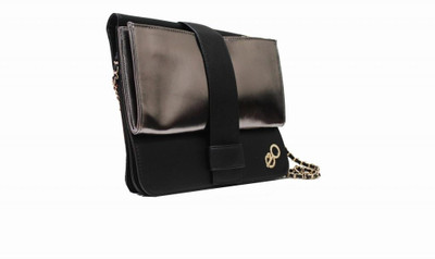 

E2O Women Casual Black PU Sling Bag