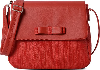 

Baggit Women Casual Red PU Sling Bag