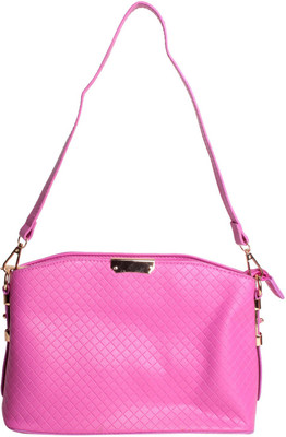 

Reedra Women Casual Pink PU Sling Bag