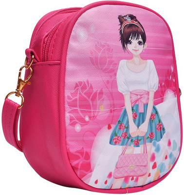 

Hawai Girls Casual Pink PU Sling Bag