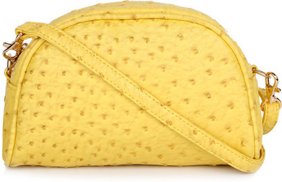 

Cappuccino Women Casual Yellow Leatherette Sling Bag