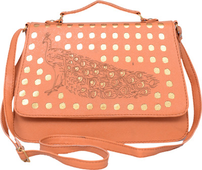 

Scarlett Women Casual Orange PU Sling Bag