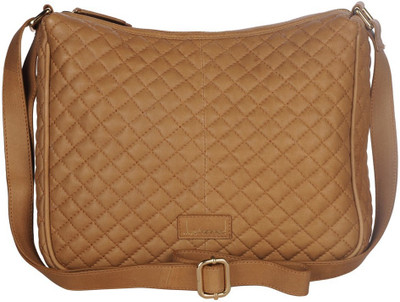 

Justanned Women Casual Tan Genuine Leather Sling Bag
