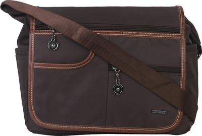 

Lino Perros Women Casual Brown Leatherette Sling Bag