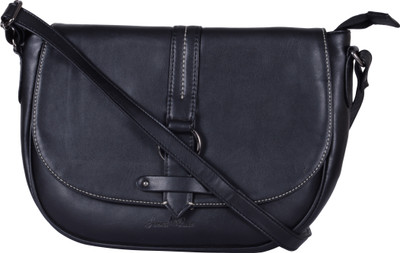 

Amore Roza Women Casual Black Leatherette Sling Bag