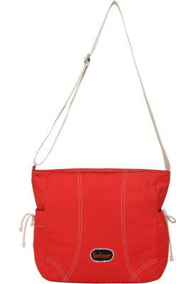

Anekaant Women Casual Red Cotton Sling Bag