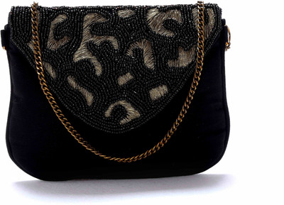 

Diwaah Women Casual Black Cotton Sling Bag
