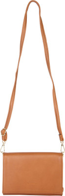 

Giordano Women Casual Tan Genuine Leather Sling Bag