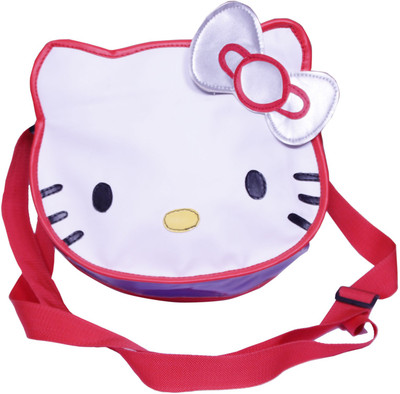 Kidzbash Girls White, Purple Leatherette Shoulder Bag, Purple;white