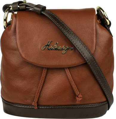 

Hidesign Women Formal Red Genuine Leather Sling Bag