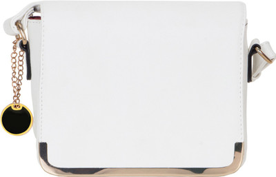 

Willy Woo Girls Casual White Leatherette Sling Bag
