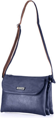 

Be Trendy Girls Formal Blue PU Sling Bag