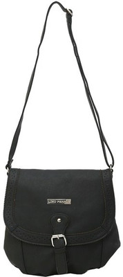 

Lino Perros Women Casual Black PU Sling Bag