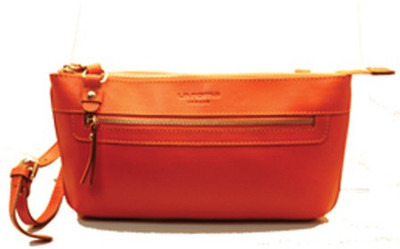 

La Roma Girls Casual Orange Genuine Leather Sling Bag