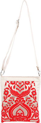 

Voaka Girls Casual Red Silk Sling Bag