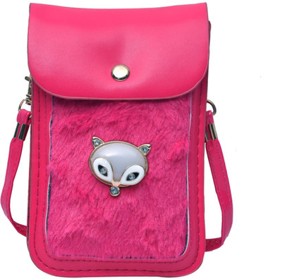 

Hawai Women Evening/Party Pink PU Sling Bag