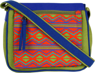 

Anekaant Women Casual Green Canvas Sling Bag