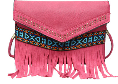 

Hawai Women Casual Pink PU Sling Bag