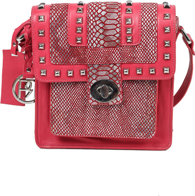 

Phive Rivers Women Casual Red Genuine Leather Sling Bag