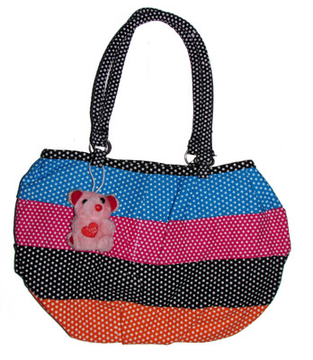 

Adara Collections Women Casual Multicolor Cotton, Nylon Hand-held Bag