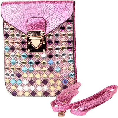 

Trendberry Women Pink PU Sling Bag