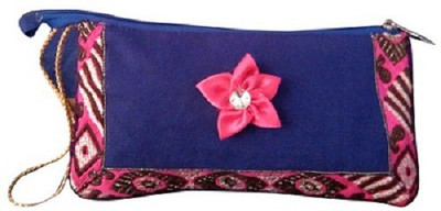 

Fly Angels Women Casual Blue Canvas Sling Bag