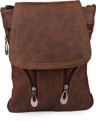 

TR Fashion Girls Casual Brown PU Sling Bag
