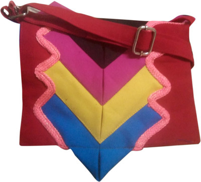 

Fly Angels Women Casual Multicolor Canvas Sling Bag