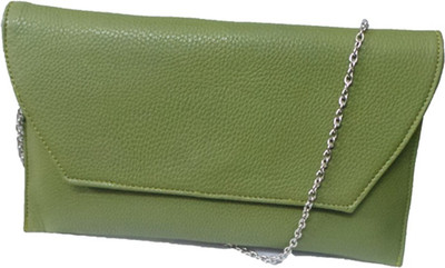 

Berries Women Evening/Party Green PU Sling Bag
