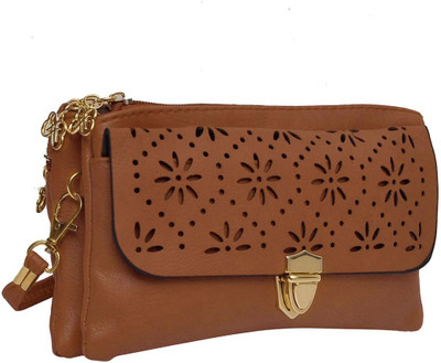 

Hawai Women Casual Brown PU Sling Bag