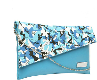 

Hawai Women Evening/Party Blue PU Sling Bag
