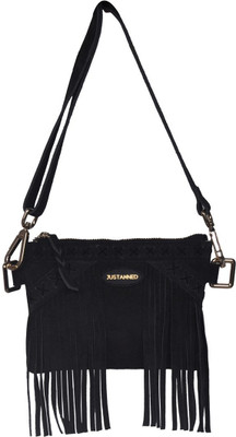 

Justanned Women Casual Grey Genuine Leather Sling Bag