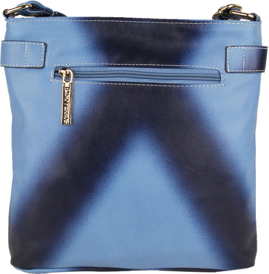 

Lino Perros Women Casual Blue Leatherette Sling Bag
