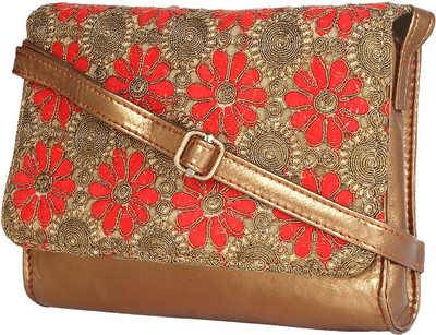 

Mastani Women Casual Gold PU Sling Bag
