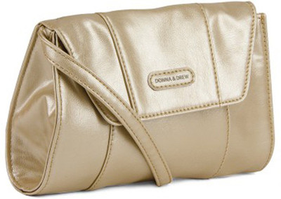 

Donna & Drew Women Casual Gold PU Sling Bag