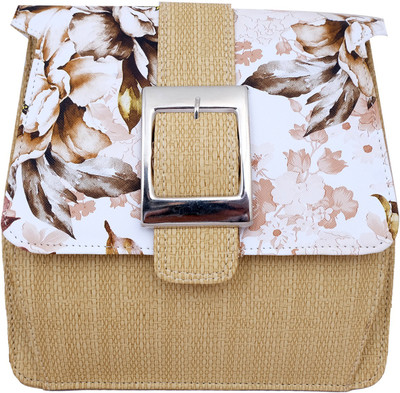 

Super Drool Women Casual Beige PU Sling Bag