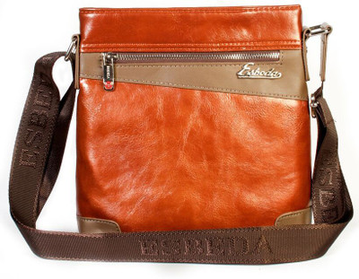 

Esbeda Men Formal Tan PU Sling Bag