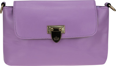 

Zeva Women Casual Purple PU Sling Bag