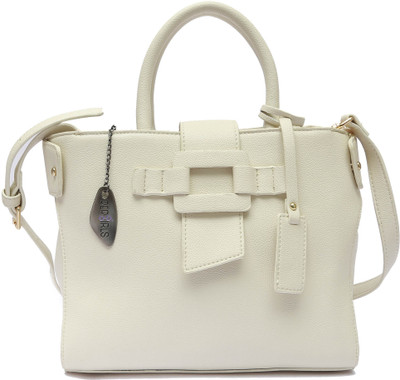 

Pepgirls Women Casual White Leatherette Hand-held Bag
