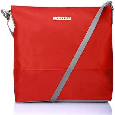 

Caprese Women Casual Red, Purple Nylon Sling Bag, Purple;red
