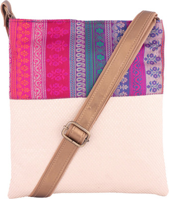 

Sunbeams Girls Casual White Jute Sling Bag