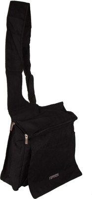 

Ferrari Men & Women Casual Black Cotton Sling Bag
