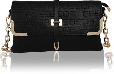 

Esbeda Girls Evening/Party Black PU Sling Bag
