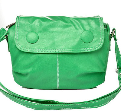 

Felicita Women Casual Green PU Sling Bag