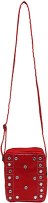 

Anekaant Women Casual Red Canvas Sling Bag