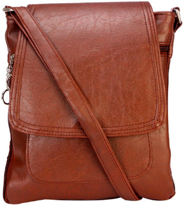 

Feel sixteen Boys & Girls Casual Brown Leatherette Sling Bag