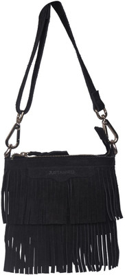 

Justanned Women Casual Grey Genuine Leather Sling Bag