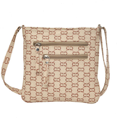 

Hawai Women Casual Beige PU Sling Bag